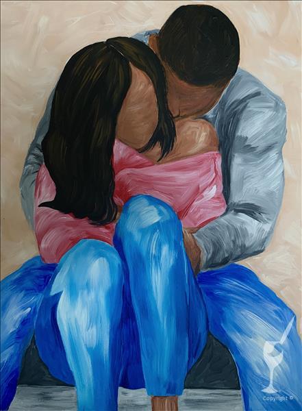 Cuddled Up *NEW ART (Pre-Sketched Canvas) 1